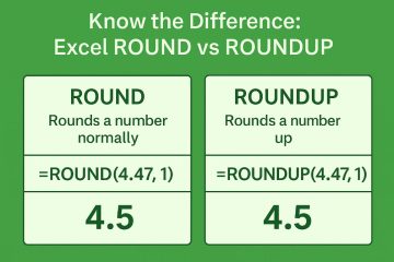 Compare Excel ROUND vs ROUNDUP Formula – Which One Should You Use