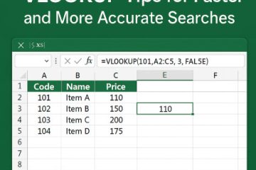 เทคนิคใช้ VLOOKUP ให้เร็วและแม่นยำ
