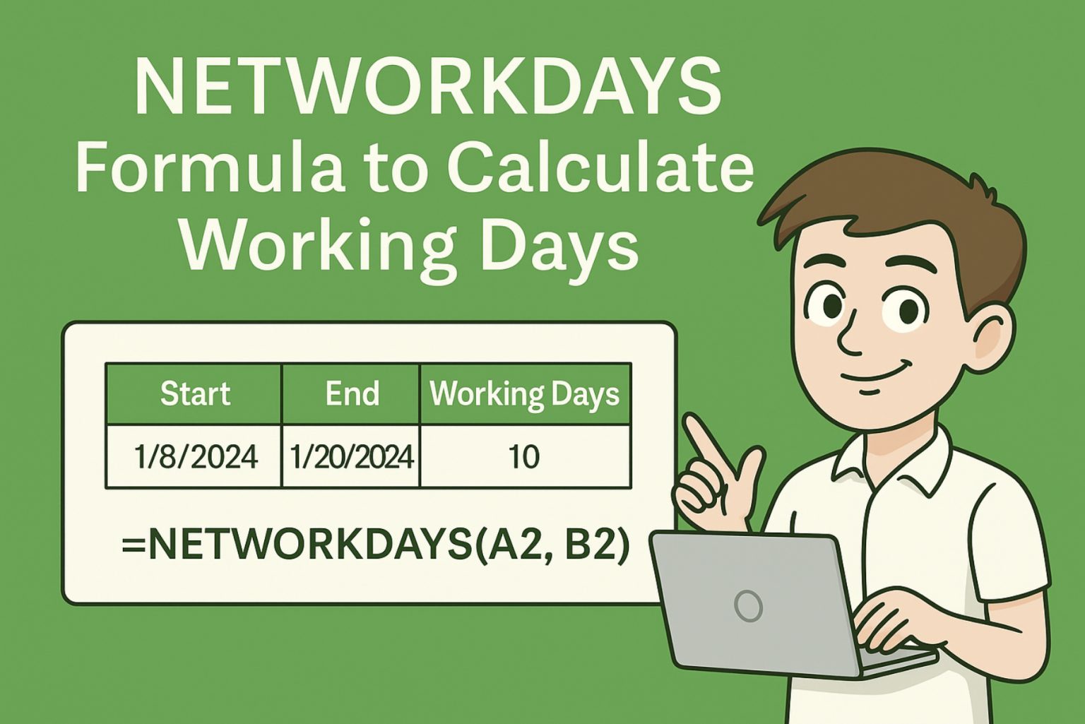 NETWORKDAYS กับวันหยุด – 108 HOW TO นานา สาระน่ารู้