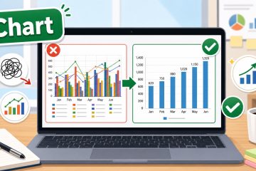 ภาพประกอบการสร้างกราฟ Excel ให้อ่านง่ายและไม่รก