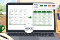 ภาพประกอบการเปลี่ยนข้อมูล Excel เป็น Table ด้วย Ctrl+T