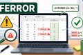 ภาพประกอบสูตร Excel IFERROR สำหรับแก้ Error ในตาราง