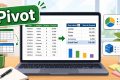 ภาพประกอบการทำ Pivot Table ใน Excel เพื่อสรุปข้อมูลอย่างรวดเร็ว