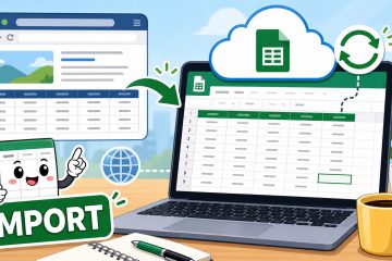 ภาพประกอบการดึงข้อมูลจากเว็บเข้า Google Sheets อัตโนมัติ