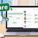 ภาพประกอบการแชร์ไฟล์ Google Sheets และตั้งค่าสิทธิ์