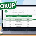 ภาพประกอบสูตร VLOOKUP ใน Google Sheets สำหรับค้นหาข้อมูล