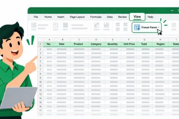 ตรึงหัวตาราง Excel ด้วย Freeze Panes ขณะเลื่อนดูข้อมูล