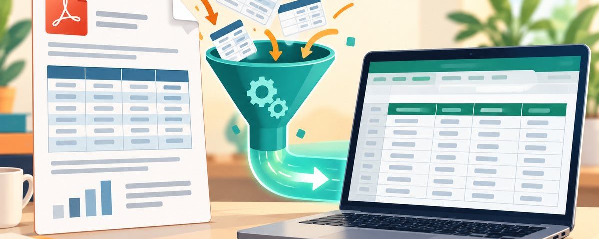 นำเข้าตารางจาก PDF เข้า Excel ด้วย Power Query