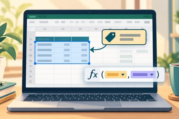 ตั้งชื่อช่วงข้อมูลใน Excel ด้วย Name Manager เพื่อใช้ในสูตร