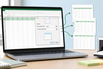 วิธีให้หัวตาราง Excel แสดงซ้ำทุกหน้าตอนพิมพ์