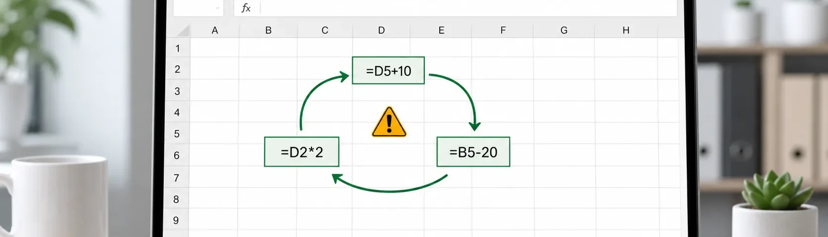 แก้ Excel ขึ้น Circular Reference สูตรวนกลับตัวเอง