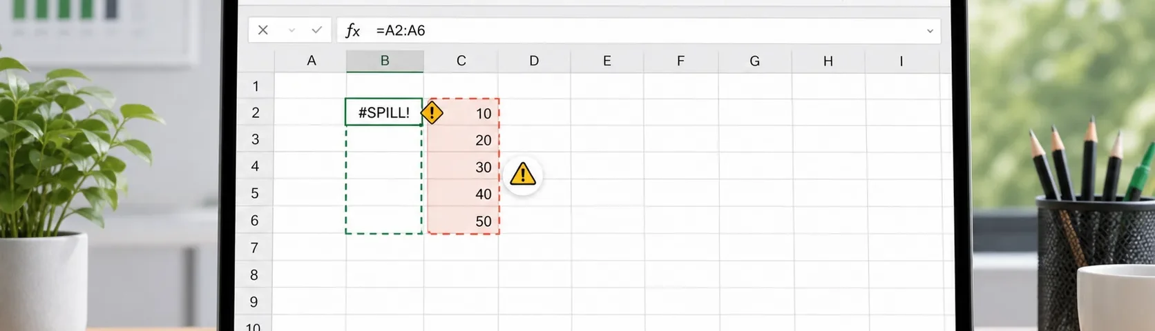 แก้ Excel ขึ้น #SPILL สูตรไม่กระจายผลลัพธ์