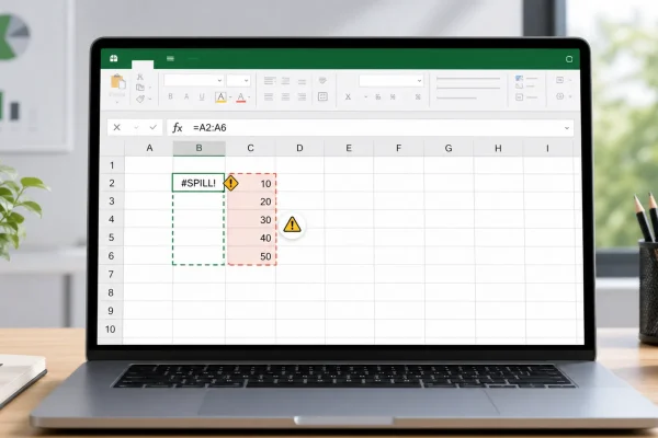 แก้ Excel ขึ้น #SPILL สูตรไม่กระจายผลลัพธ์