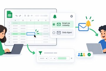 ตั้งการแจ้งเตือนเมื่อมีคนแก้ไข Google Sheets