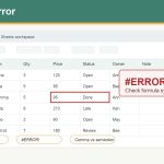 วิธีแก้ Formula parse error ใน Google Sheets