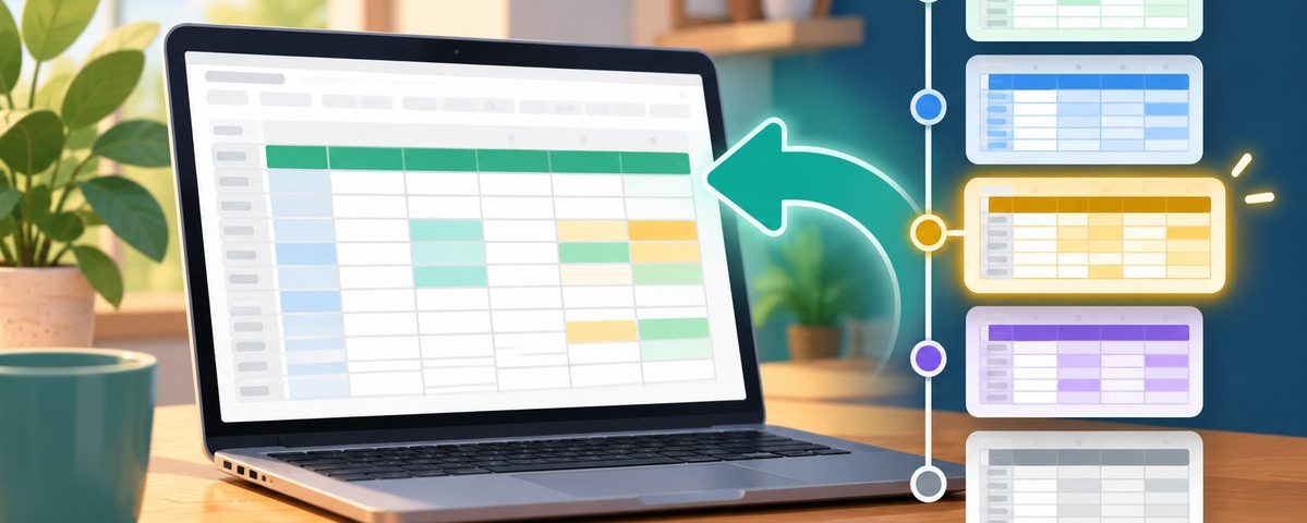 เปิดประวัติเวอร์ชัน Google Sheets เพื่อตรวจและกู้คืนข้อมูล