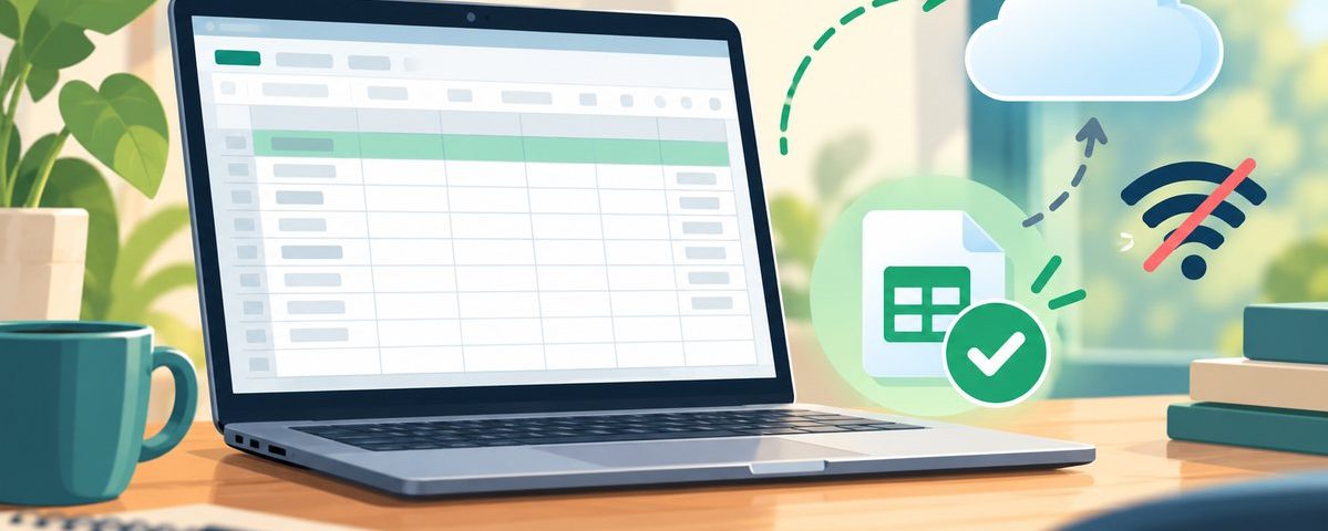 ตั้งค่า Google Sheets สำหรับเปิดและแก้ไขไฟล์ออฟไลน์